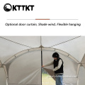 Outdoor rain and sun protection dome canopy